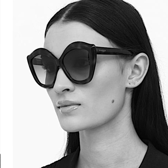 GUCCI Cat Eye Sunglasses GG0117S 53 in black